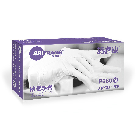 一次性使用乳胶有粉检查手套-施睿康-P680