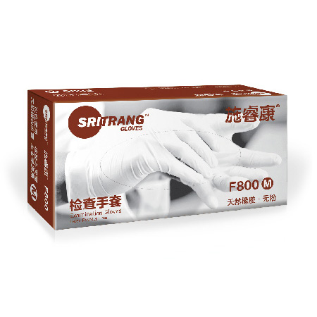 一次性使用乳胶无粉检查手套-施睿康-F800
