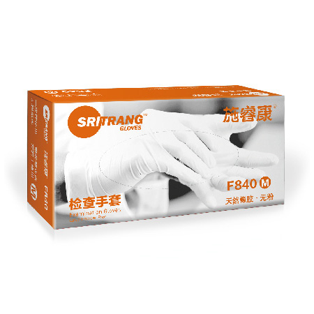 一次性使用乳胶无粉检查手套-施睿康-F840