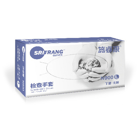 一次性使用丁腈无粉检查手套-施睿康-N900